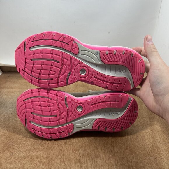 Brooks Glycerin 20 StealthFit Women Size 8 Pink White Running Shoes - Picture 7 of 9